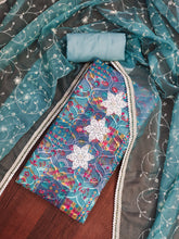 Cotton silk unstitched suit for navratri